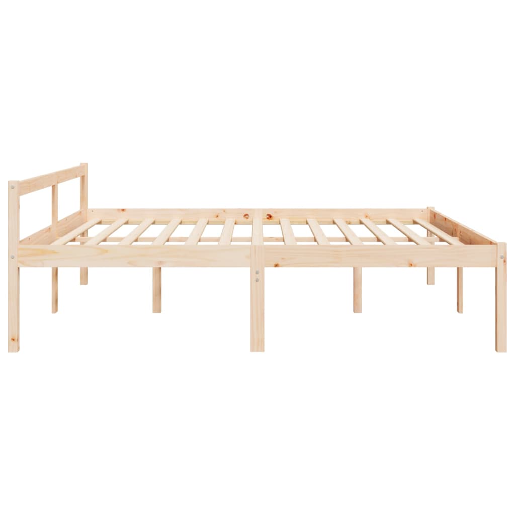 Senior Bed 183x203 cm King Size Solid Wood Pine