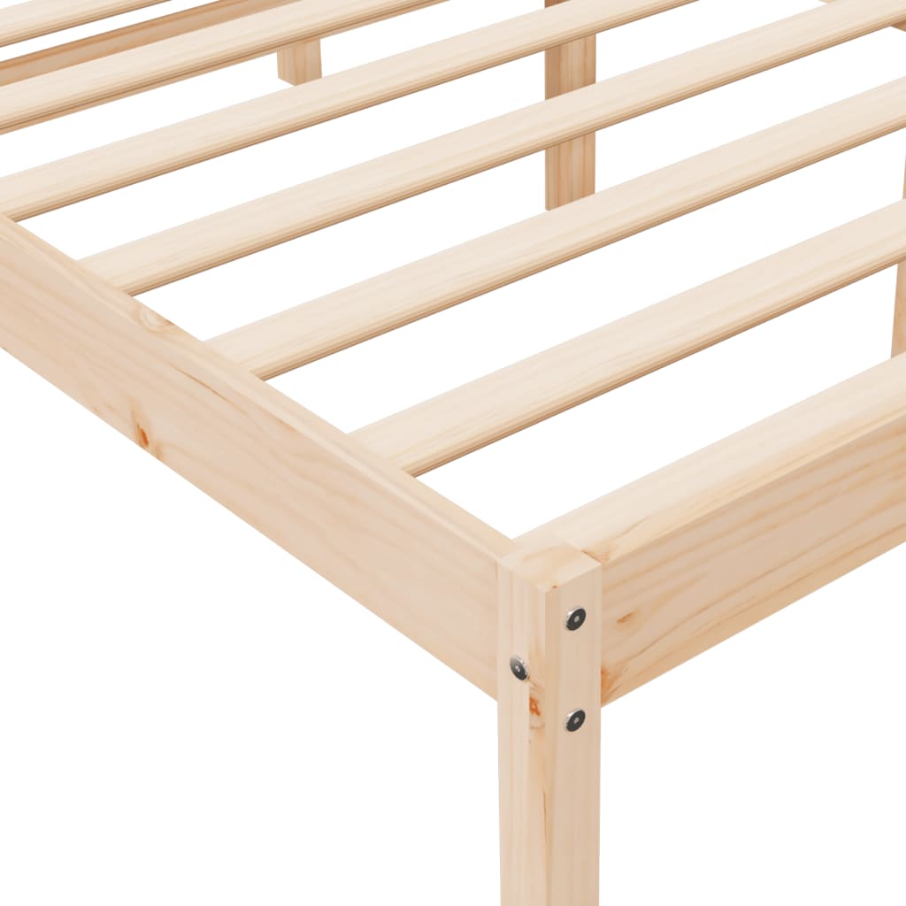 Senior Bed 183x203 cm King Size Solid Wood Pine