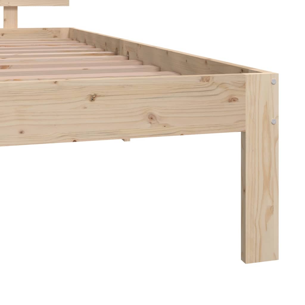 Bed Frame Solid Wood 92x187 cm Single Size