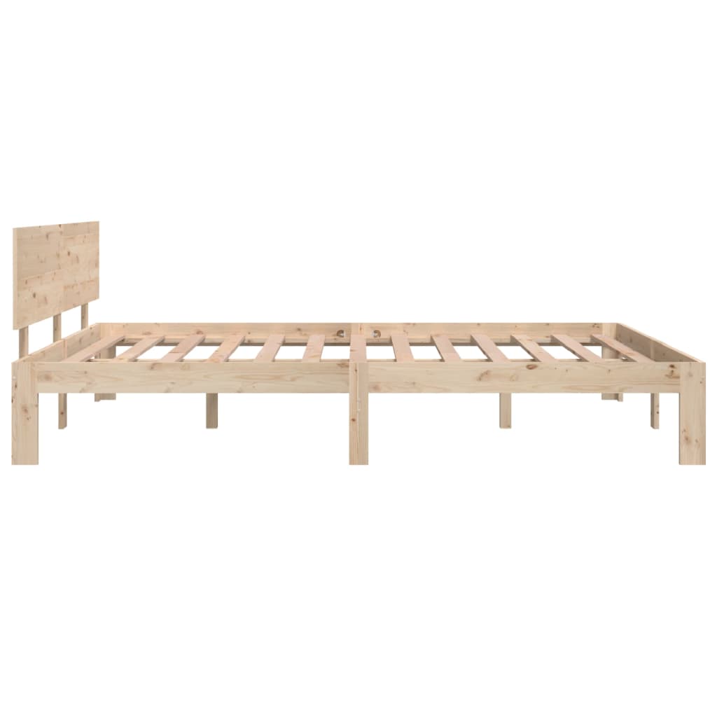 Bed Frame Solid Wood 153x203 cm Queen Size