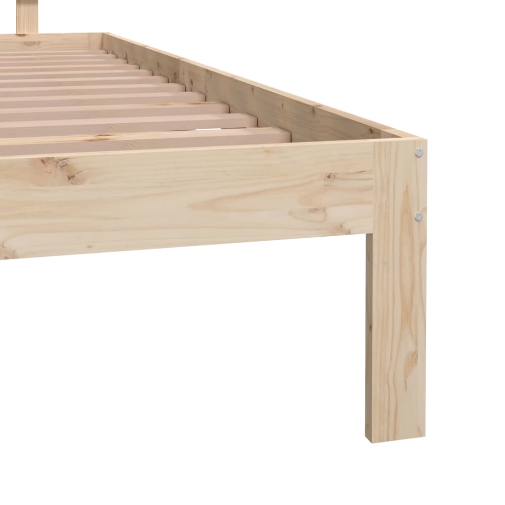 Bed Frame Solid Wood 153x203 cm Queen Size