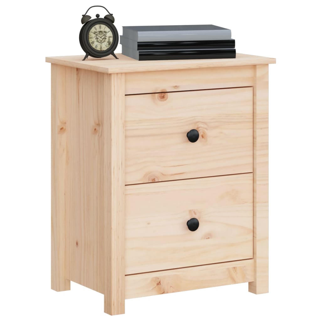 Bedside Cabinets 2 pcs 50x35x61.5 cm Solid Wood Pine