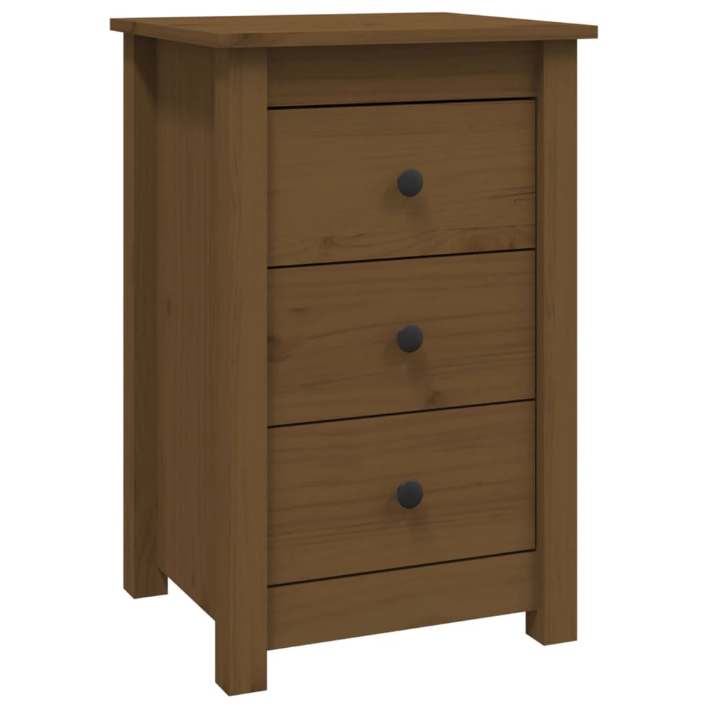 Bedside Cabinets 2 pcs Honey Brown 40x35x61.5 cm Solid Wood Pine