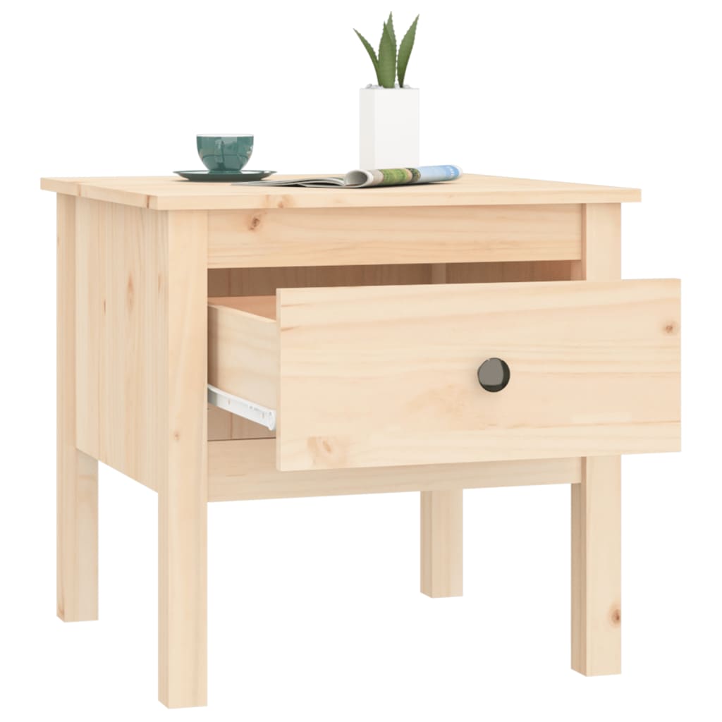 Side Tables 2 pcs 50x50x49 cm Solid Wood Pine