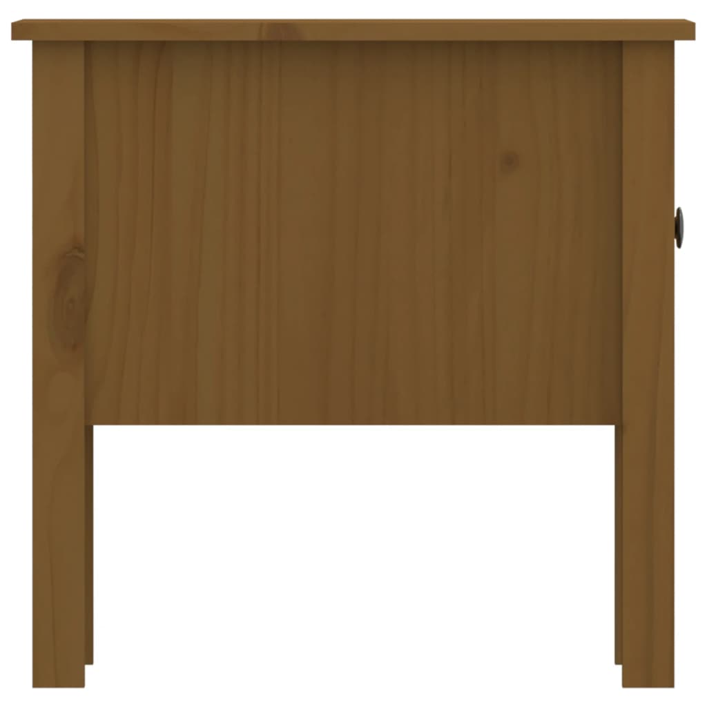 Side Table Honey Brown 50x50x49 cm Solid Wood Pine