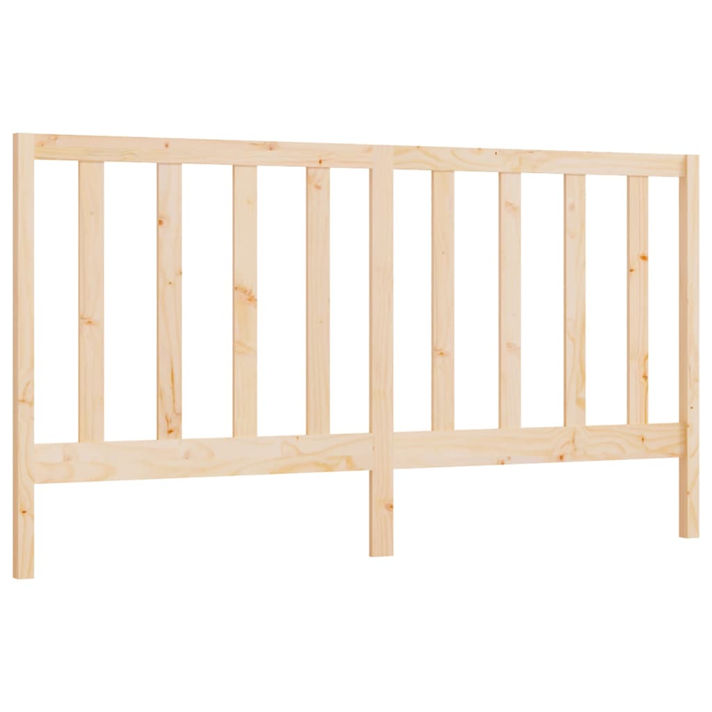 Bed Headboard 186x4x100 cm Solid Wood Pine