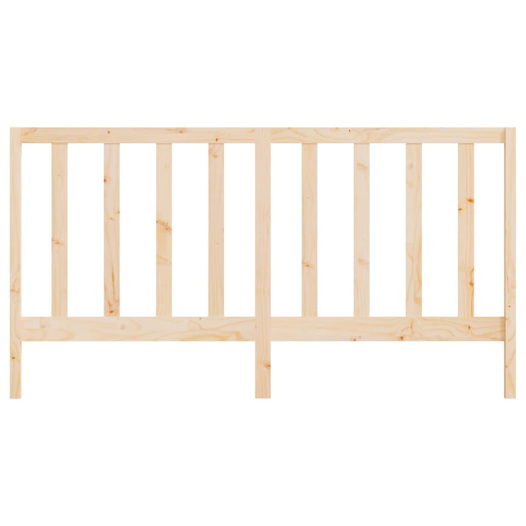 Bed Headboard 186x4x100 cm Solid Wood Pine