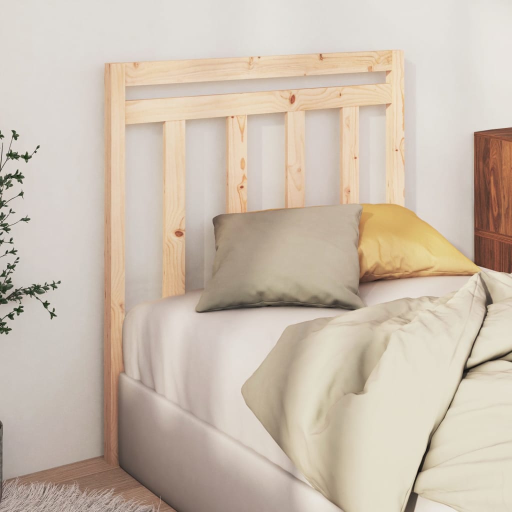 Bed Headboard 96x4x100 cm Solid Wood Pine