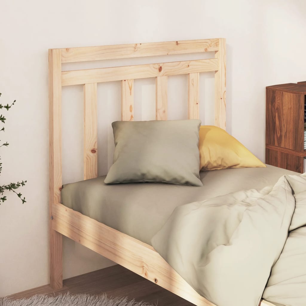 Bed Headboard 96x4x100 cm Solid Wood Pine