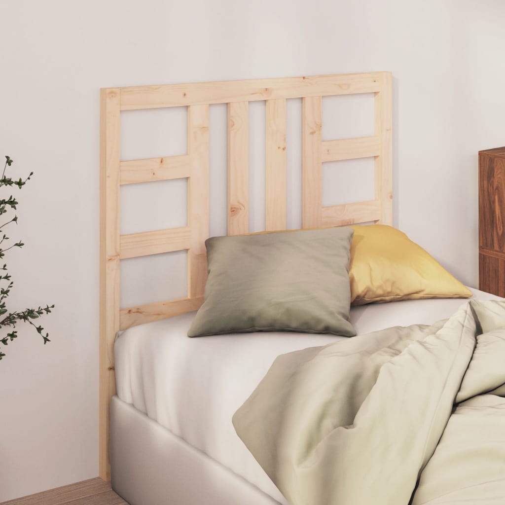 Bed Headboard 96x4x100 cm Solid Wood Pine