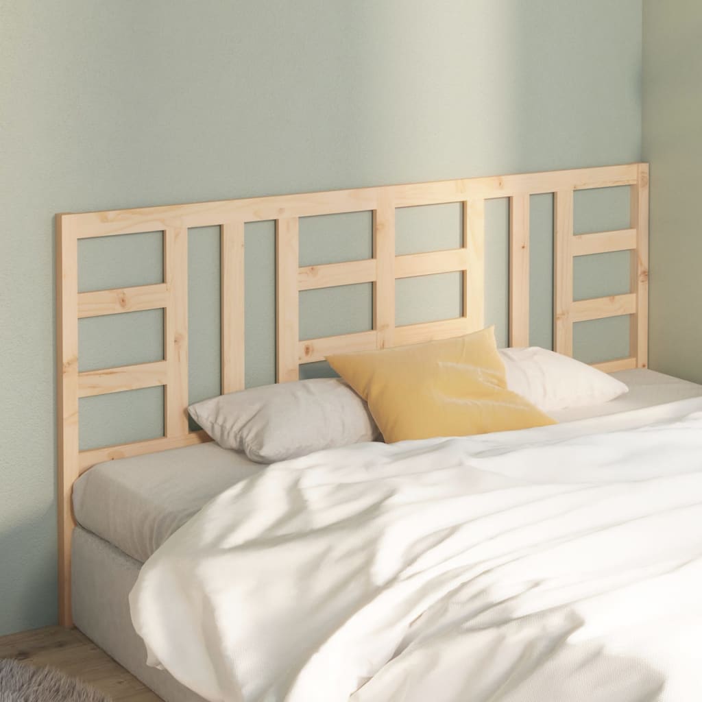 Bed Headboard 186x4x100 cm Solid Wood Pine