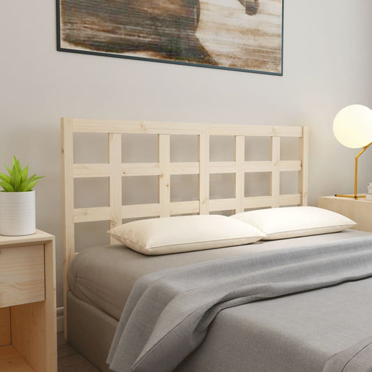 Bed Headboard 156x4x100 cm Solid Wood Pine