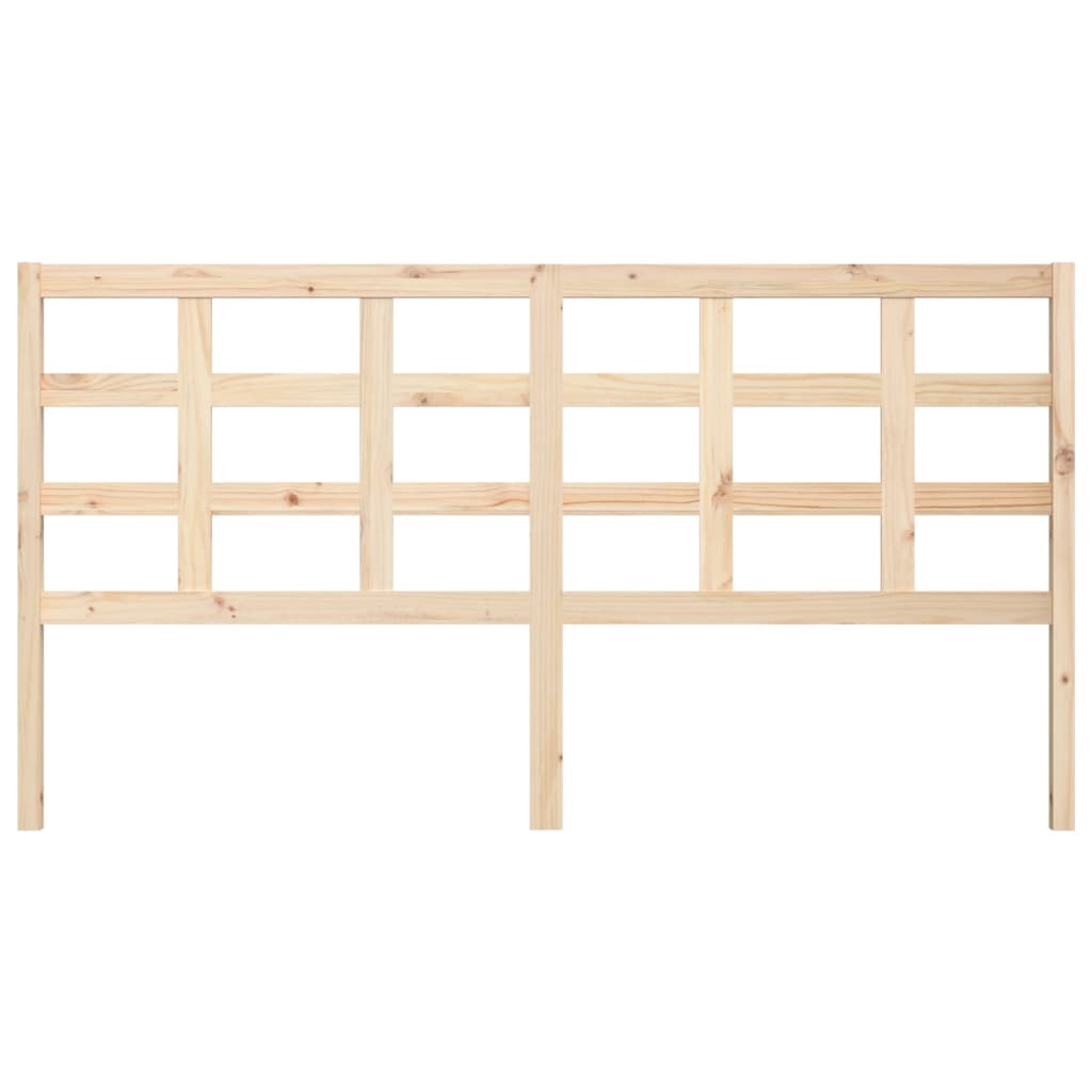 Bed Headboard 185.5x4x100 cm Solid Wood Pine