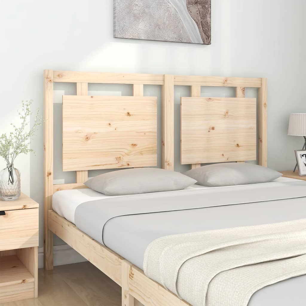 Bed Headboard 140.5x4x100 cm Solid Wood Pine