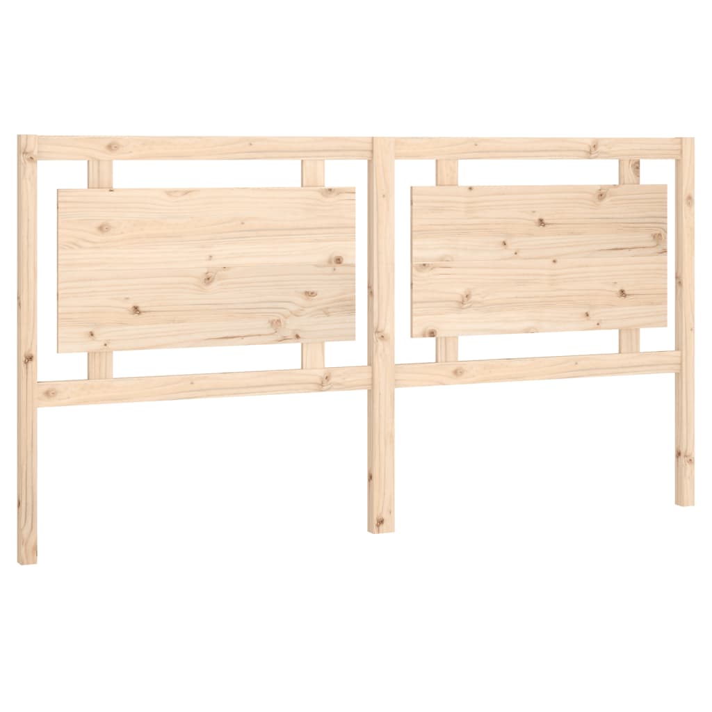 Bed Headboard 185.5x4x100 cm Solid Wood Pine