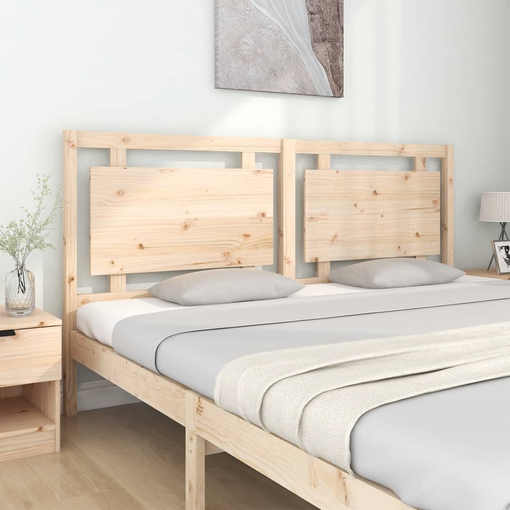 Bed Headboard 185.5x4x100 cm Solid Wood Pine