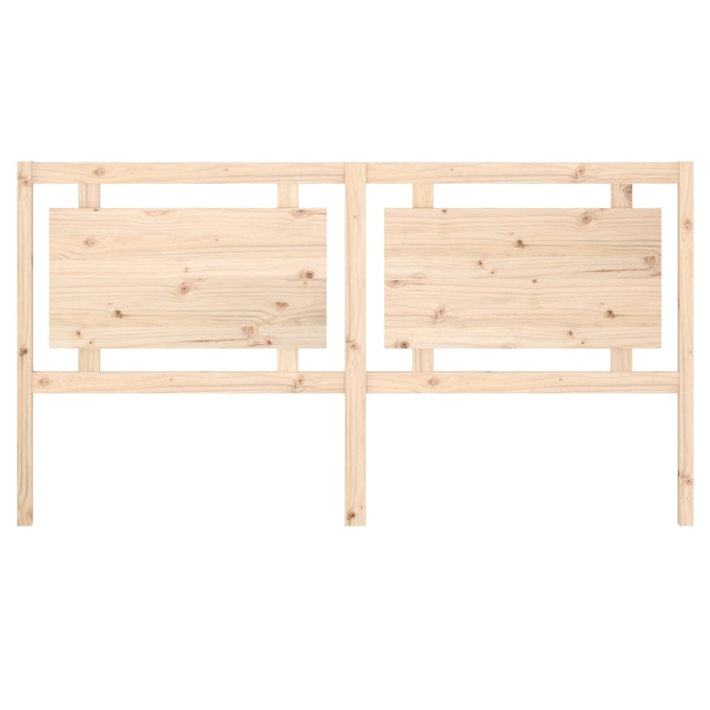 Bed Headboard 185.5x4x100 cm Solid Wood Pine