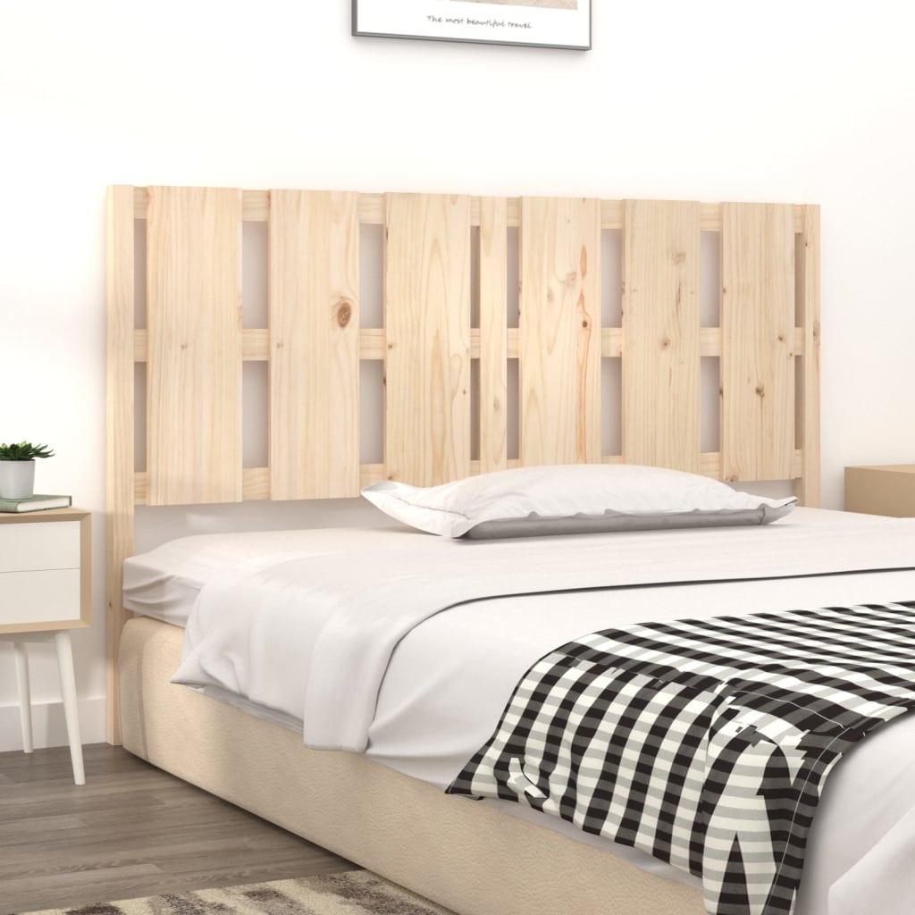 Bed Headboard 155.5x4x100 cm Solid Wood Pine