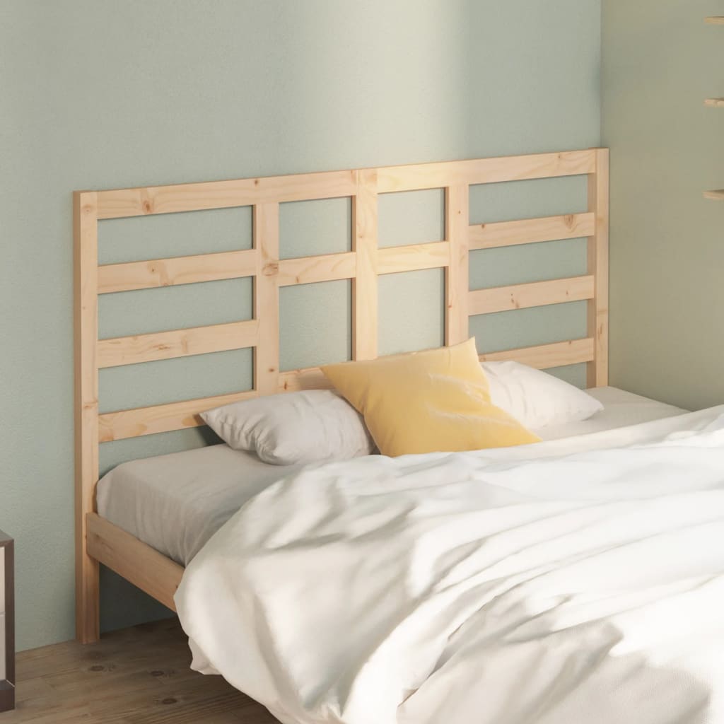 Bed Headboard 141x4x104 cm Solid Wood Pine