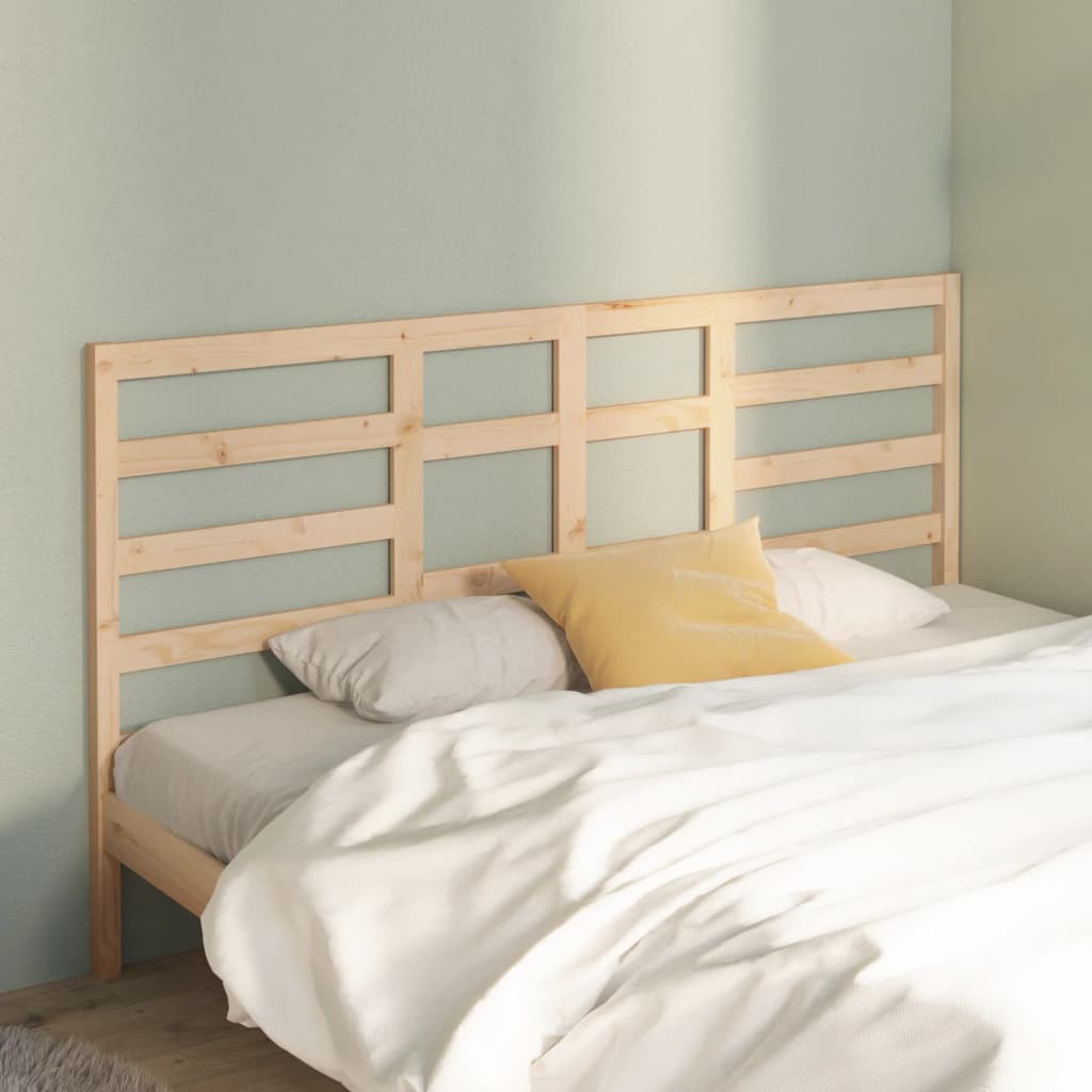 Bed Headboard 186x4x104 cm Solid Wood Pine