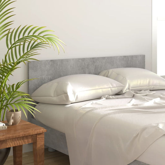 Bed Headboard Concrete Grey 160x1.5x80 cm Engineered Wood