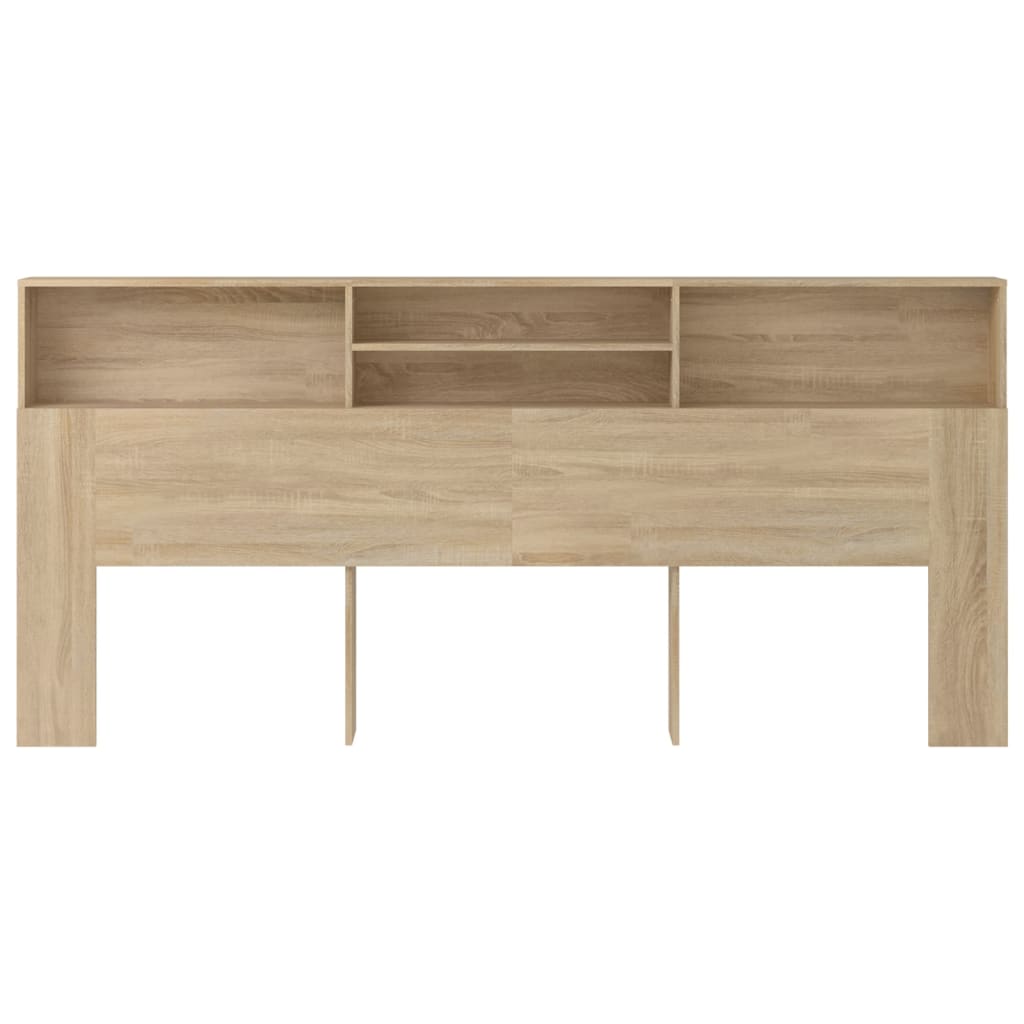 Headboard Cabinet Sonoma Oak 220x19x103.5 cm