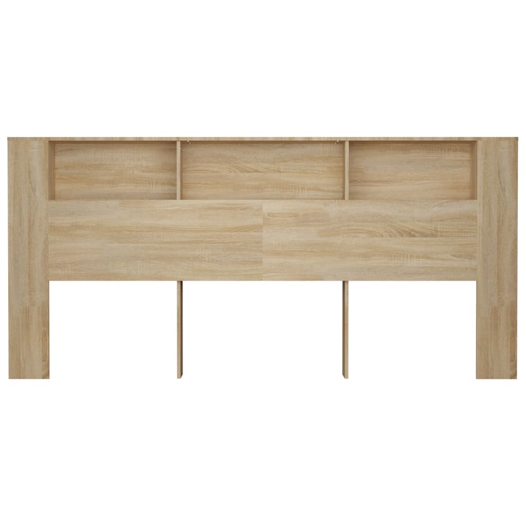 Headboard Cabinet Sonoma Oak 220x18.5x104.5 cm