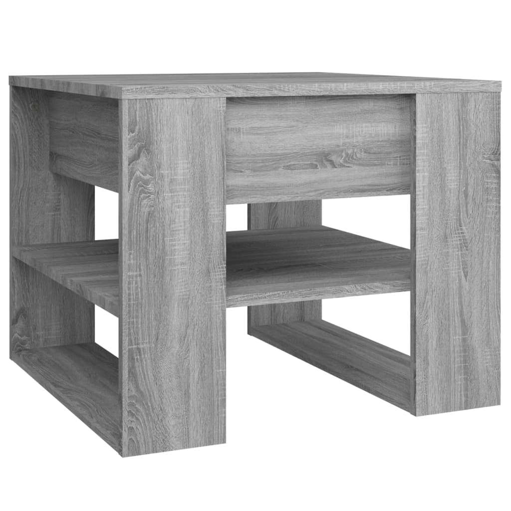 Coffee Table Grey Sonoma 55.5x55x45 cm Engineered Wood