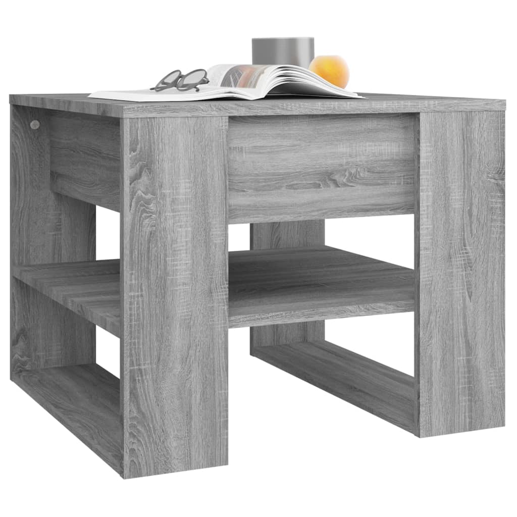 Coffee Table Grey Sonoma 55.5x55x45 cm Engineered Wood