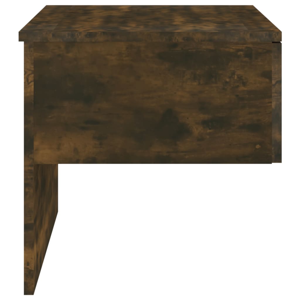 Wall-mounted Bedside Cabinet Smoked Oak