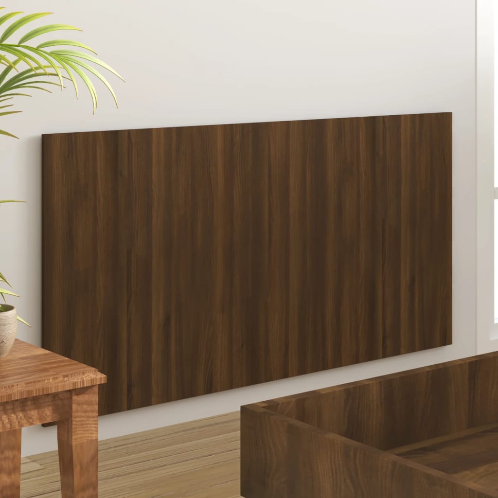 Bed Headboard Brown Oak 160x1.5x80 cm Engineered Wood