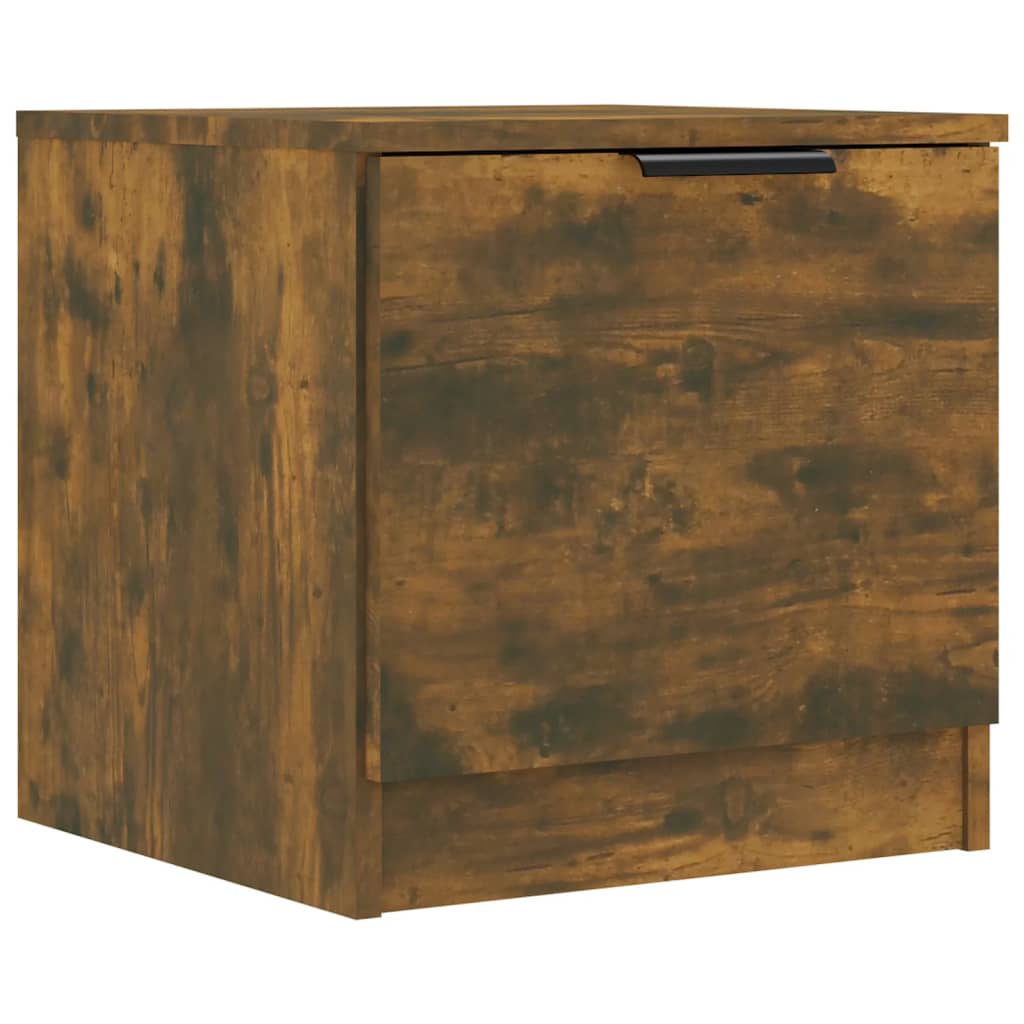 Bedside Cabinet Smoked Oak 40x39x40 cm