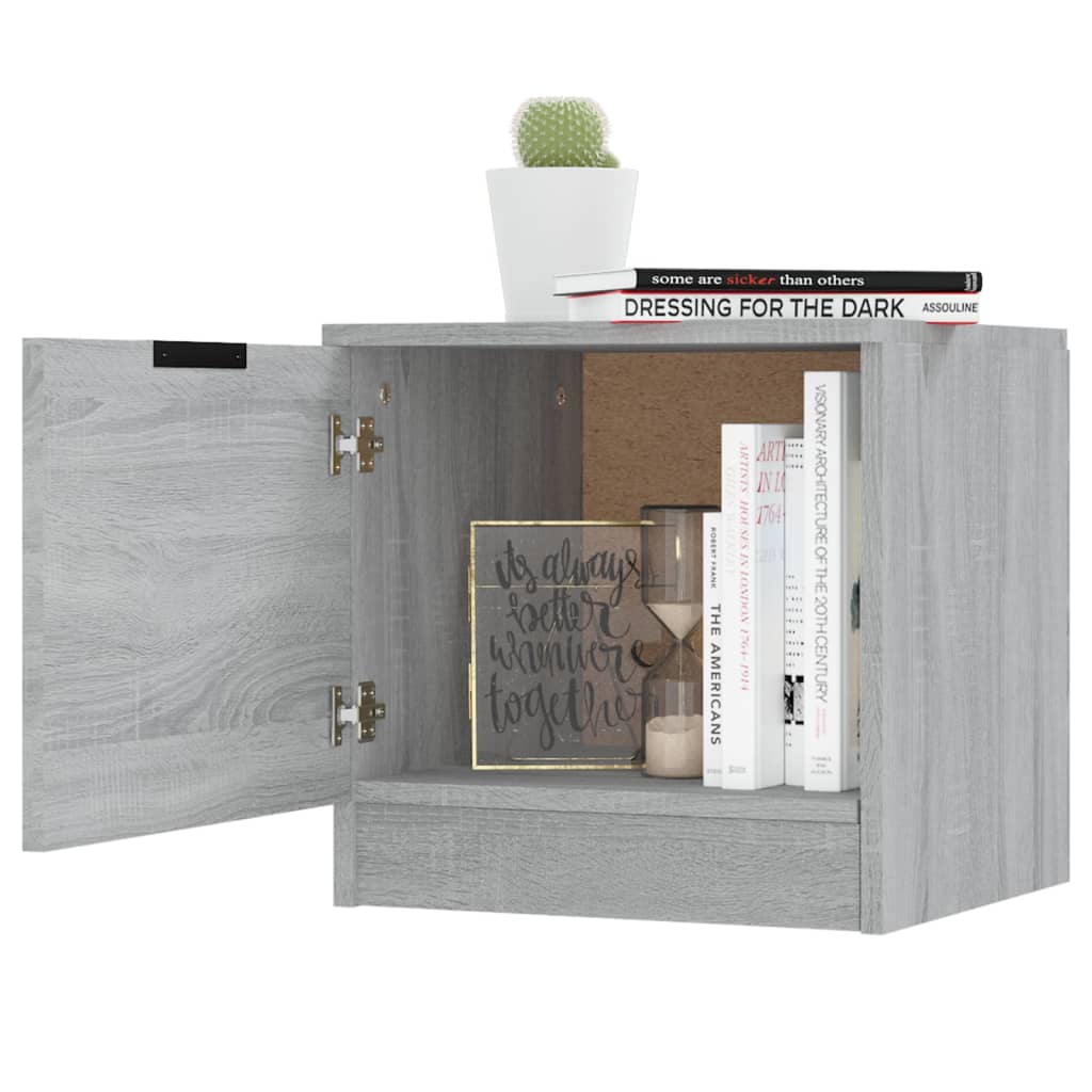 Bedside Cabinet Grey Sonoma 40x39x40 cm