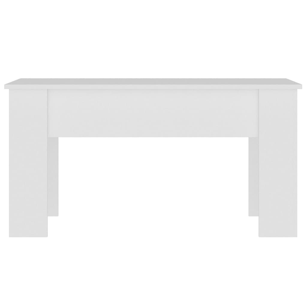 Coffee Table White 101x49x52 cm Engineered Wood