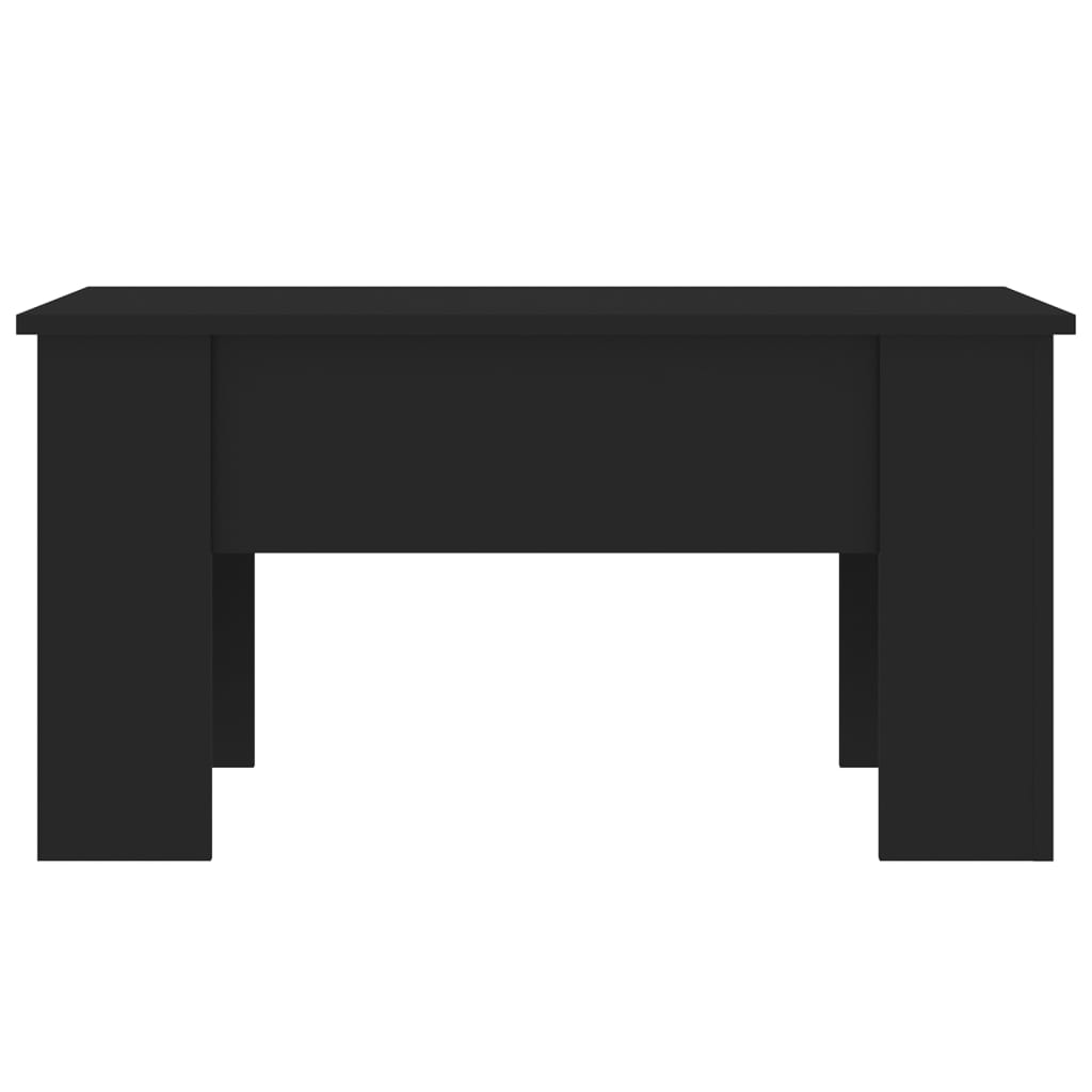 Coffee Table Black 79x49x41 cm Engineered Wood