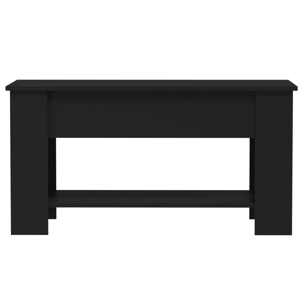 Coffee Table Black 101x49x52 cm Engineered Wood