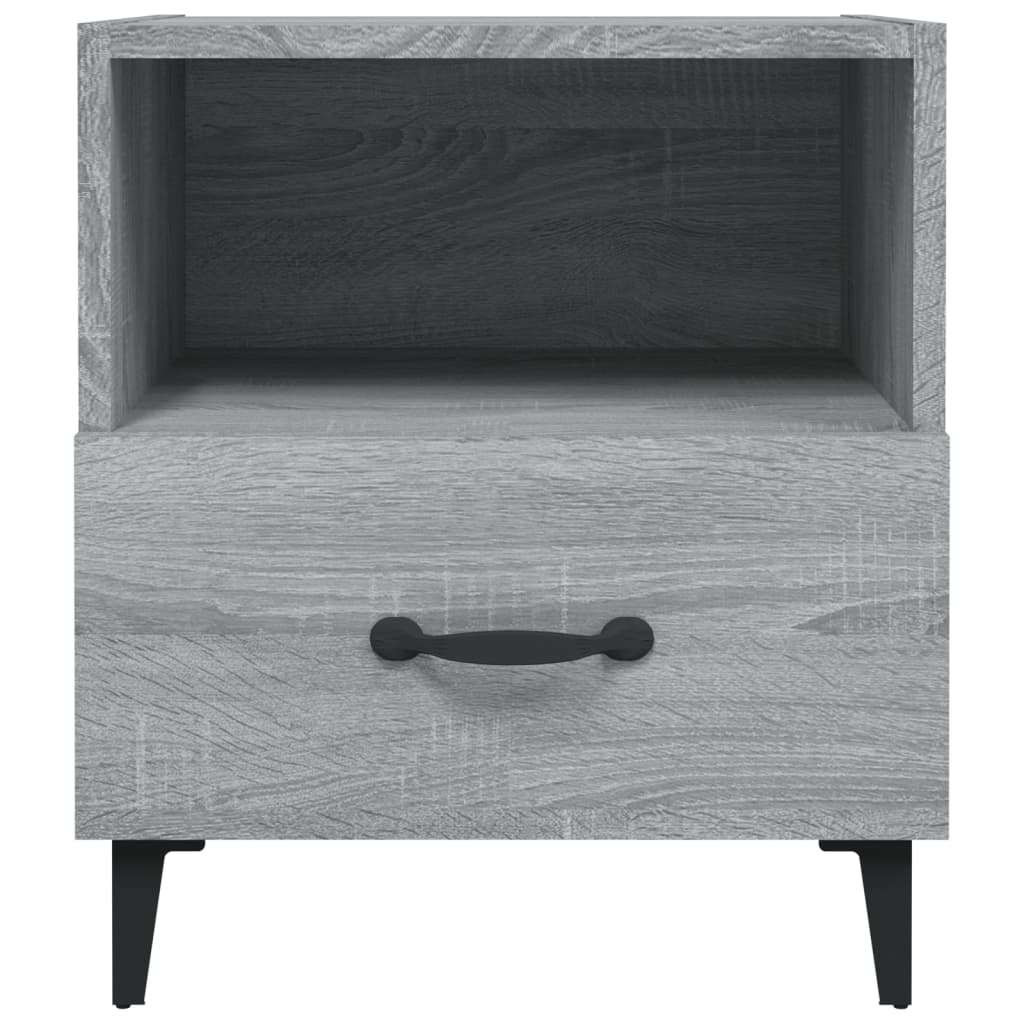 Bedside Cabinets 2 pcs Grey Sonoma Engineered Wood