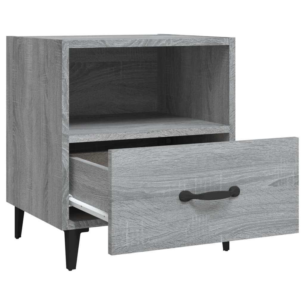 Bedside Cabinets 2 pcs Grey Sonoma Engineered Wood