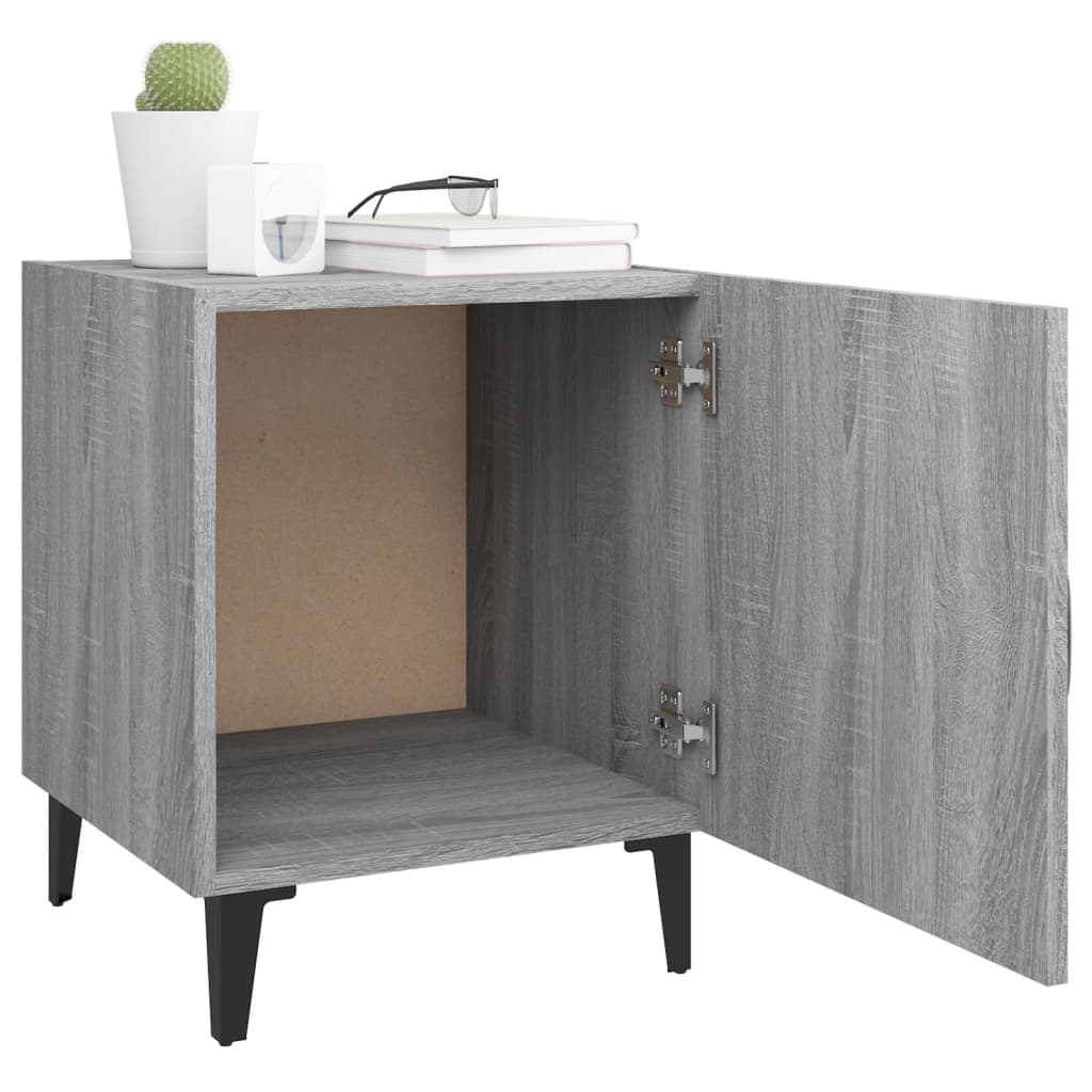 Bedside Cabinet Grey Sonoma Engineered Wood