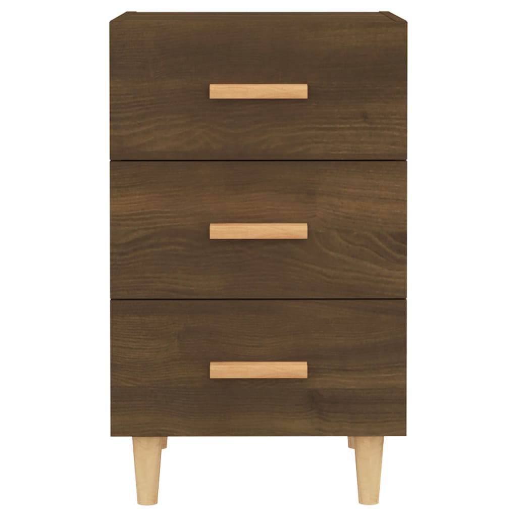 Bedside Cabinet Brown Oak 40x40x66 cm Engineered Wood