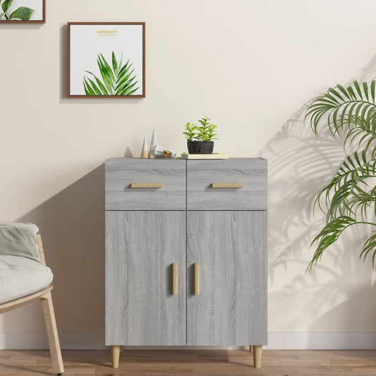 Sideboard Grey Sonoma 69.5x34x89 cm Engineered Wood