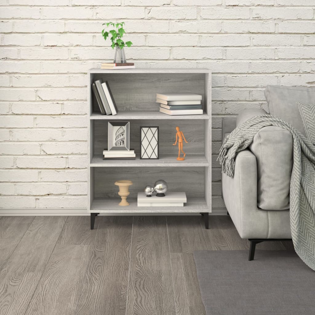 Sideboard Grey Sonoma 69.5x32.5x90 cm Engineered Wood