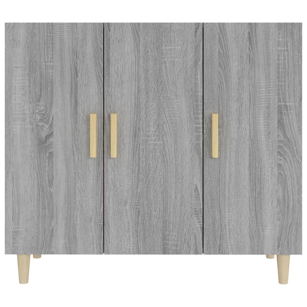 Sideboard Grey Sonoma 90x34x80 cm Engineered Wood