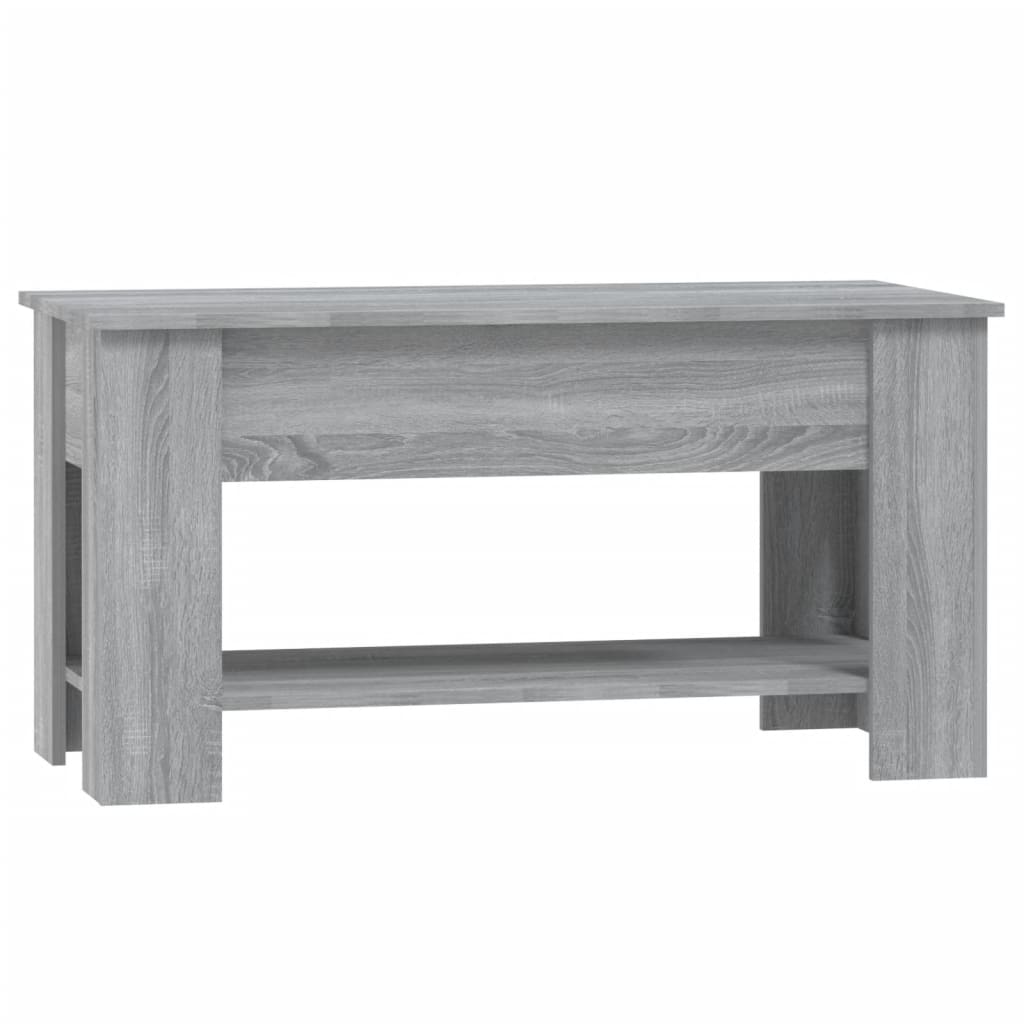 Coffee Table Grey Sonoma 101x49x52 cm Engineered Wood