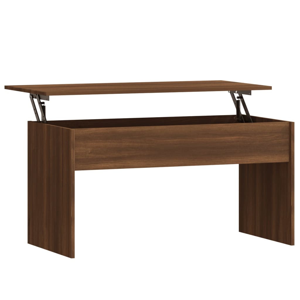 Coffee Table Brown Oak 102x50.5x52.5 cm Engineered Wood