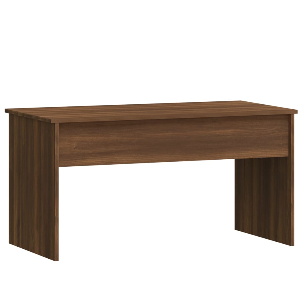 Coffee Table Brown Oak 102x50.5x52.5 cm Engineered Wood