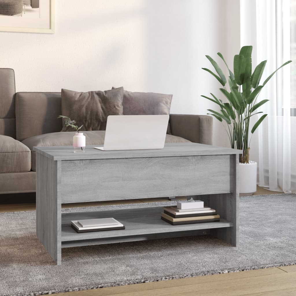 Coffee Table Grey Sonoma 80x50x40 cm Engineered Wood