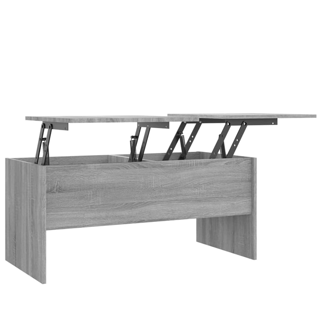 Coffee Table Grey Sonoma 102x50.5x46.5 cm Engineered Wood