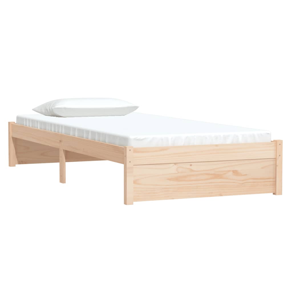 Bed Frame Solid Wood 92x187 cm Single Size