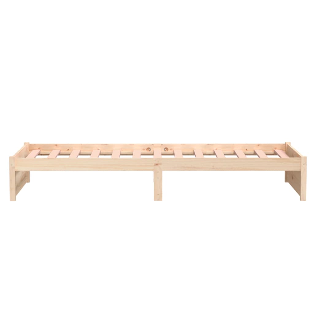 Bed Frame Solid Wood 92x187 cm Single Size